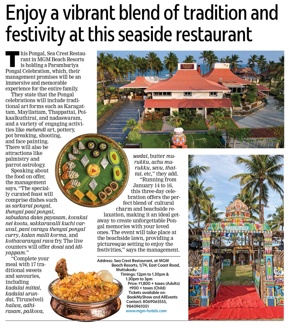 Seaside Pongal Celebration with Tradition and Festivity